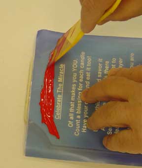 Place Your Paint on the Squeegee paint